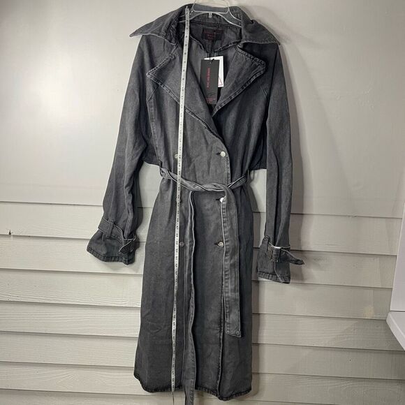 New!ASOS|Denim| Maxi| Trench Coat - Picture 11 of 13